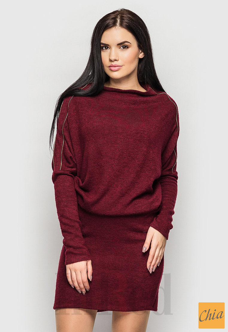 Платье "BEST" бордовое