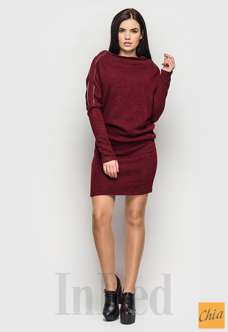 Платье "BEST" бордовое