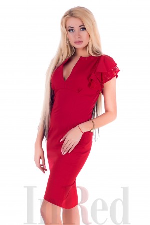 InRed: Платье "ELIZABETH" красное 7298 - фото 4
