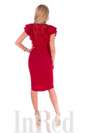 InRed: Платье "ELIZABETH" красное 7298 - фото 7