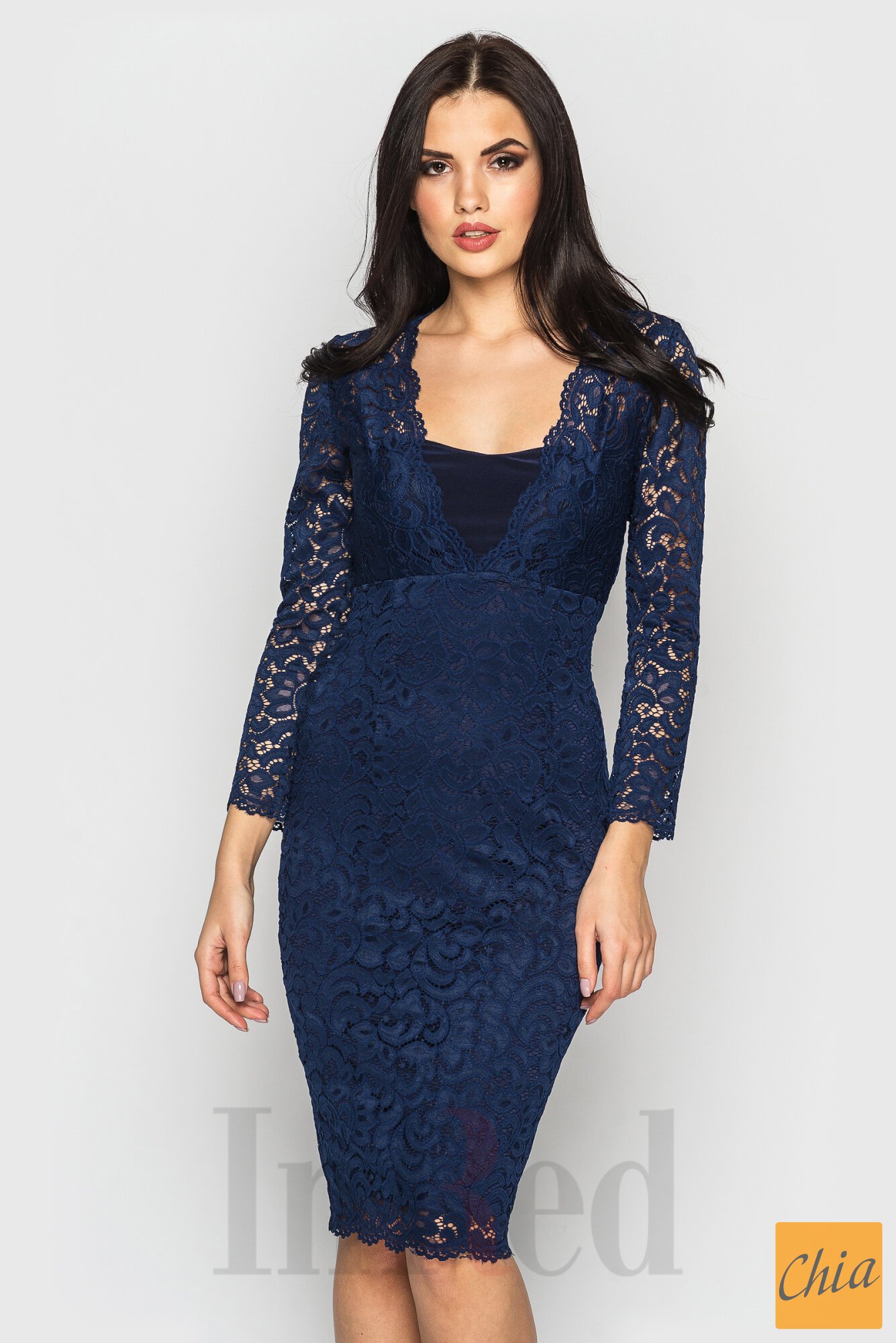 Платье "KATRIN" темно-синее