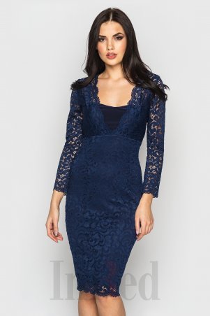 InRed: Платье "KATRIN" темно-синее 7464 - фото 2
