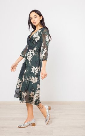 MR520: Женственное платье с цветочным принтом MR 229 2271 1119 Green - фото 4