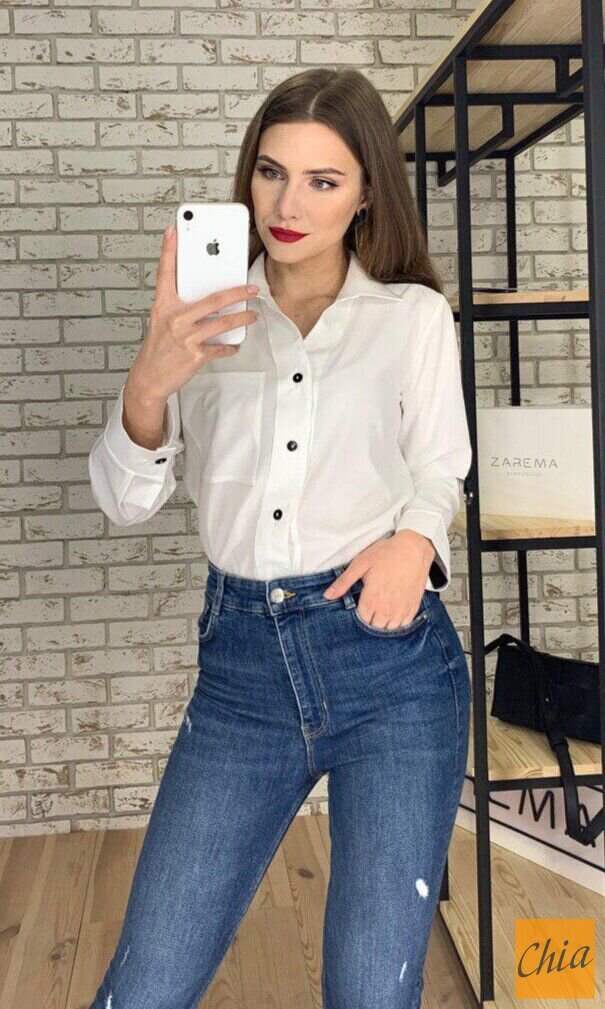 Стильная рубашка с карманом на груди