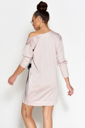 Jadone Fashion: Платье-туника Эстер розовый - фото 1