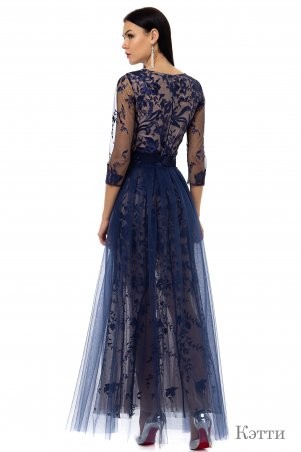 Angel PROVOCATION: Комплект (нарядное вечернее платье+юбка) КЭТТИ синий - фото 3