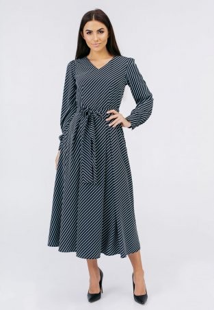 Bessa: Приталенное платье миди длины 1955 - фото 1