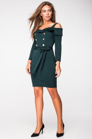 Itelle: Трикотажное платье зеленого цвета Венона 5103 - фото 1
