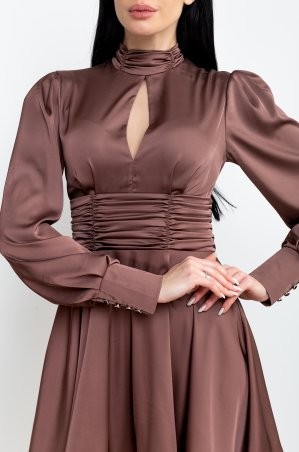 Zuhvala: Платье ОЛБИ темное капучино - фото 3