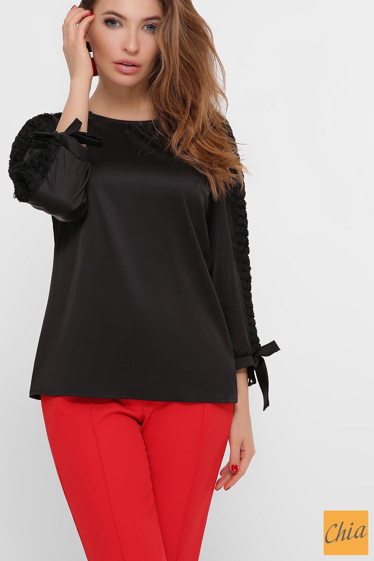 Блуза Флавия 3/4 черный 1