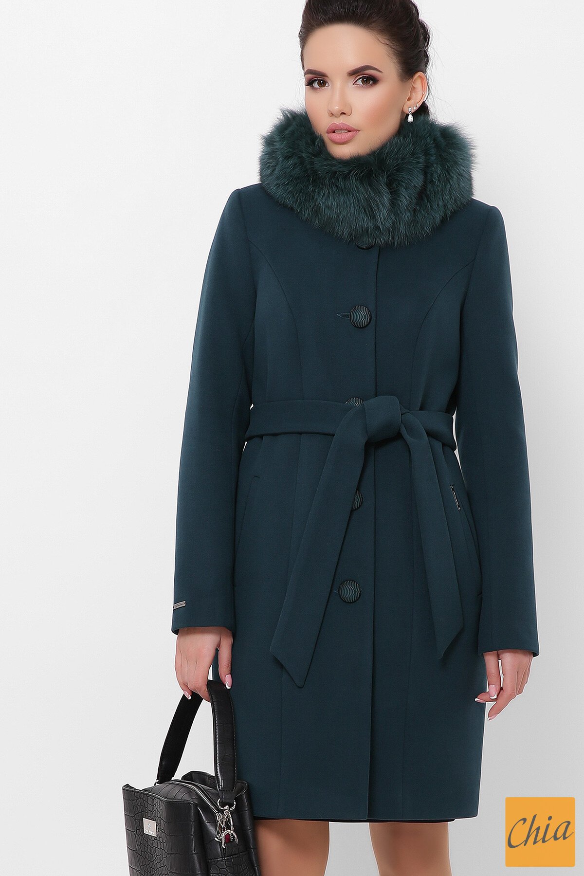 Пальто П-330-90 з 7169-изумруд