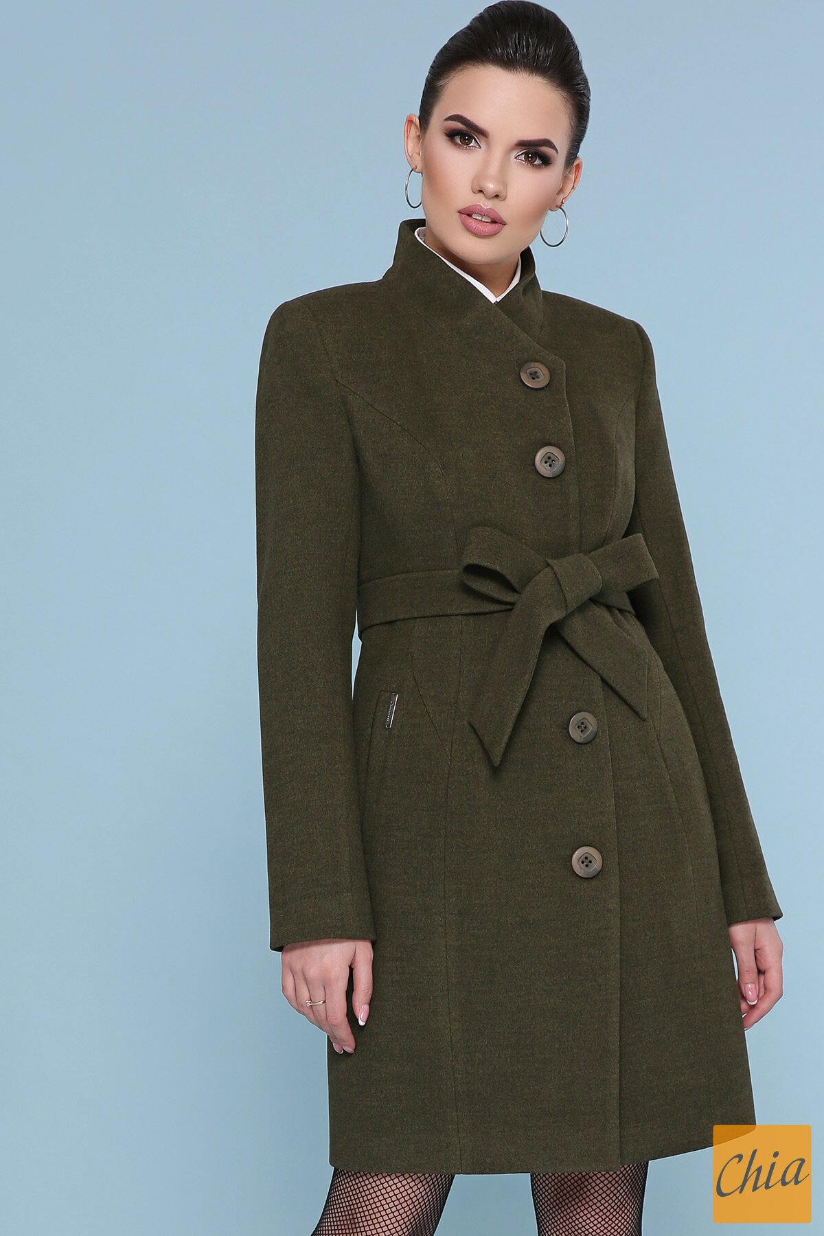 Пальто П-333 7471-бутылочный