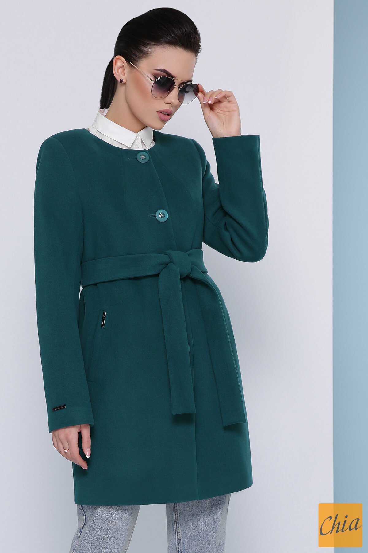 Пальто П-337-К бутылочный