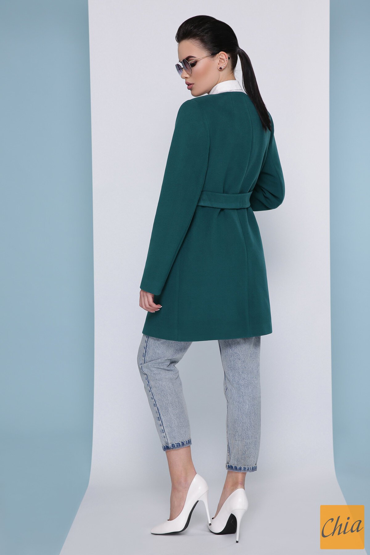 Пальто П-337-К бутылочный