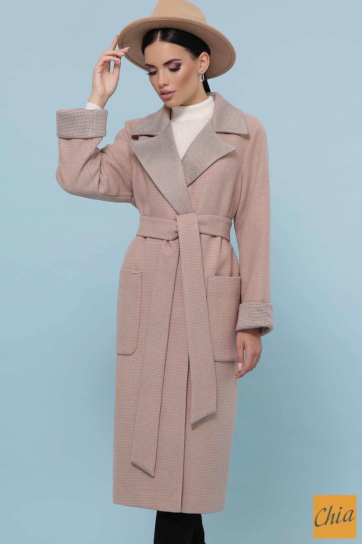 Пальто П-347-110 2-песочный