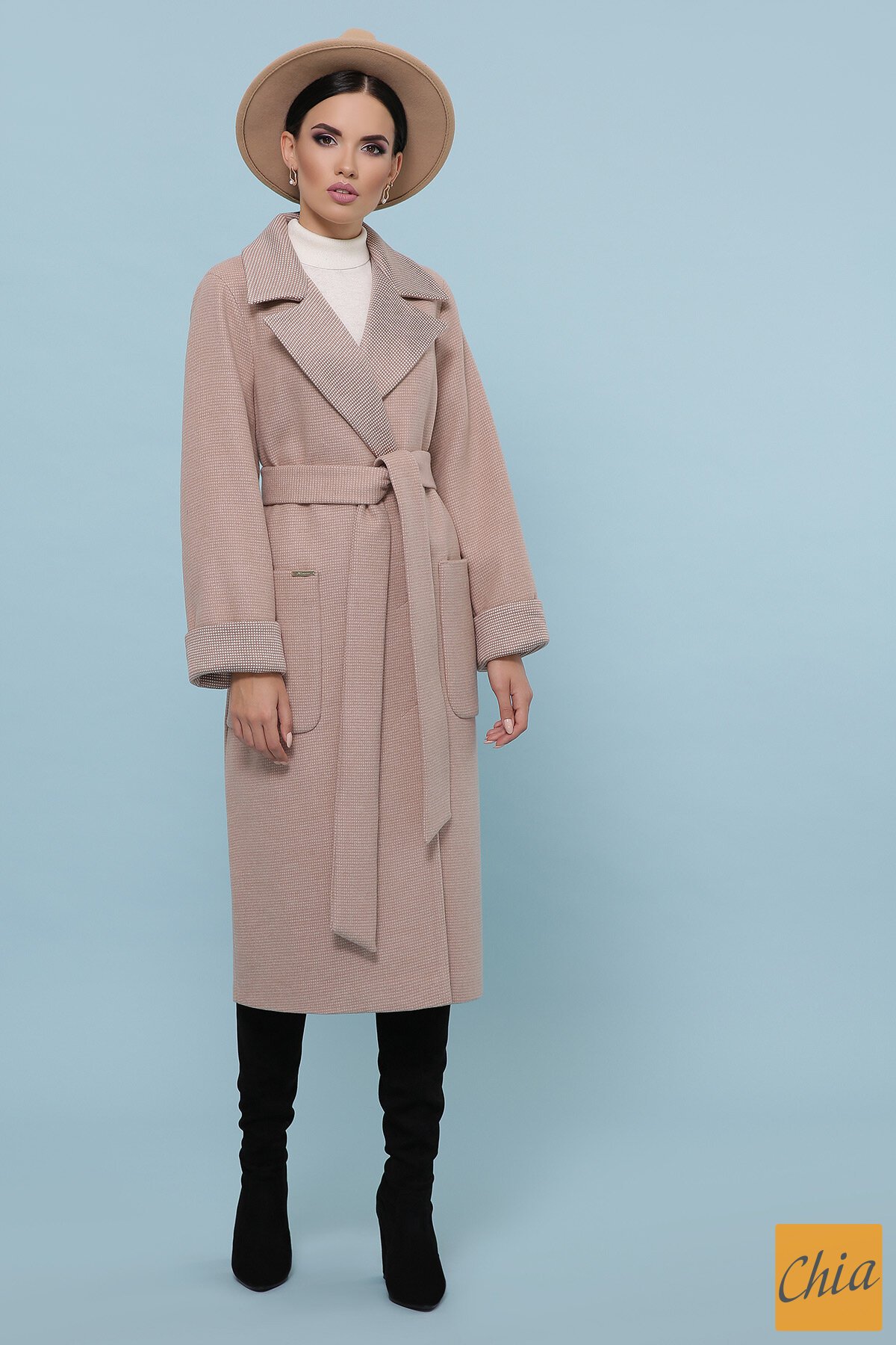 Пальто П-347-110 2-песочный