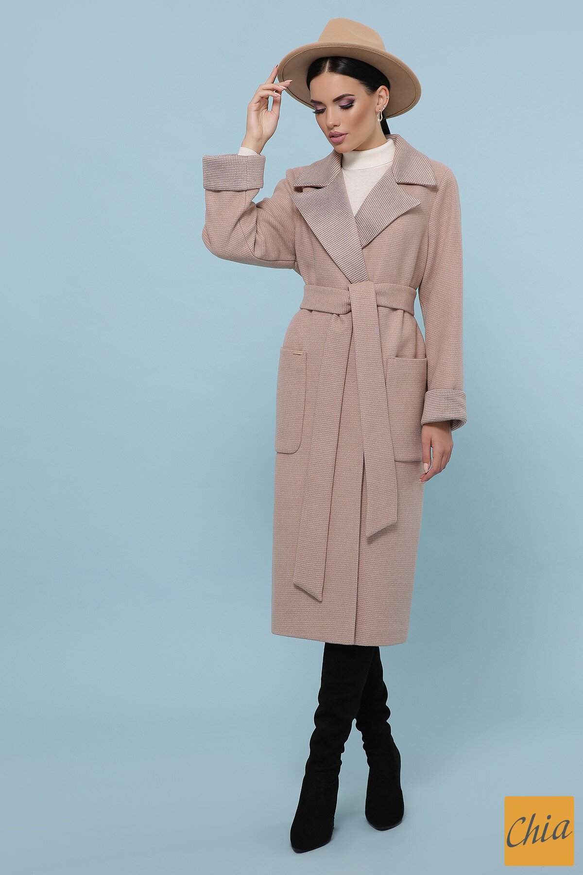 Пальто П-347-110 2-песочный