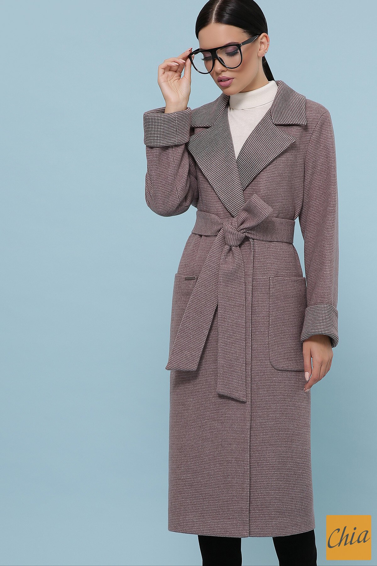 Пальто П-347-110 7-т.бежевый