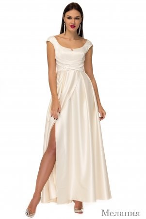 Angel PROVOCATION: Нарядное вечернее платье МЕЛАНИЯ светло-персиковый - фото 1