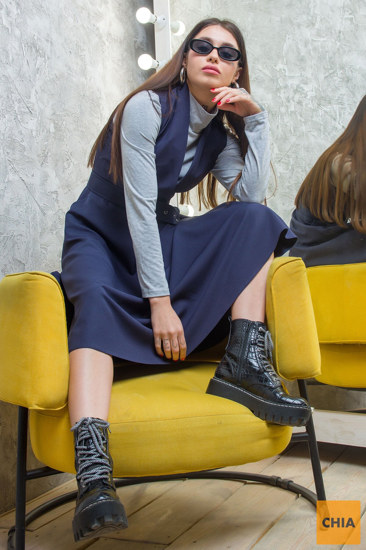 Платье Амадеус синее