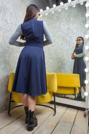 First Land Fashion: Платье Амадеус синее УПА 2883 - фото 2