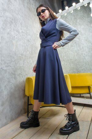 First Land Fashion: Платье Амадеус синее УПА 2883 - фото 3