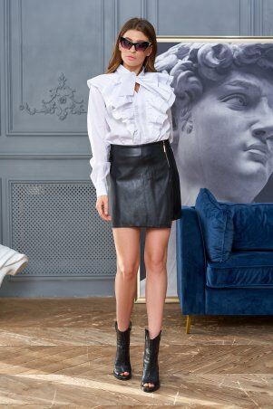 Jadone Fashion: Шорты-юбка Эйри черный - фото 1