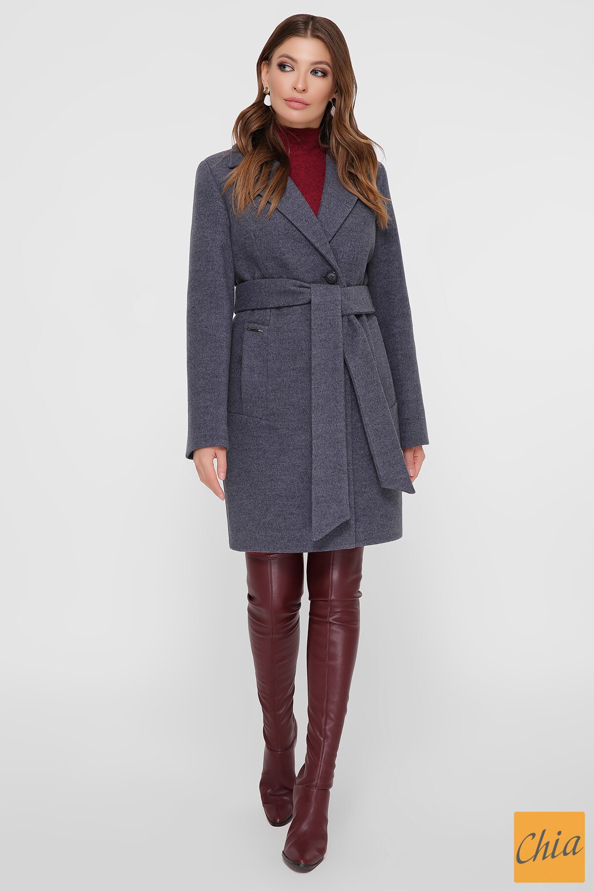 Пальто ПМ-111 т. серый