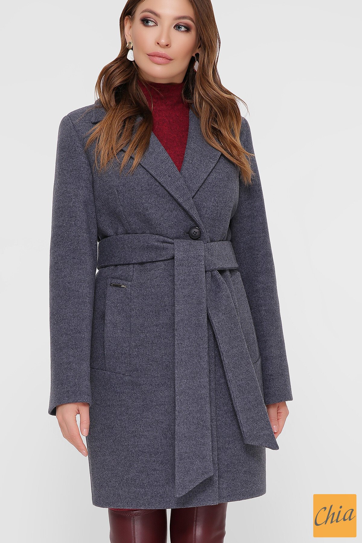 Пальто ПМ-111 т. серый