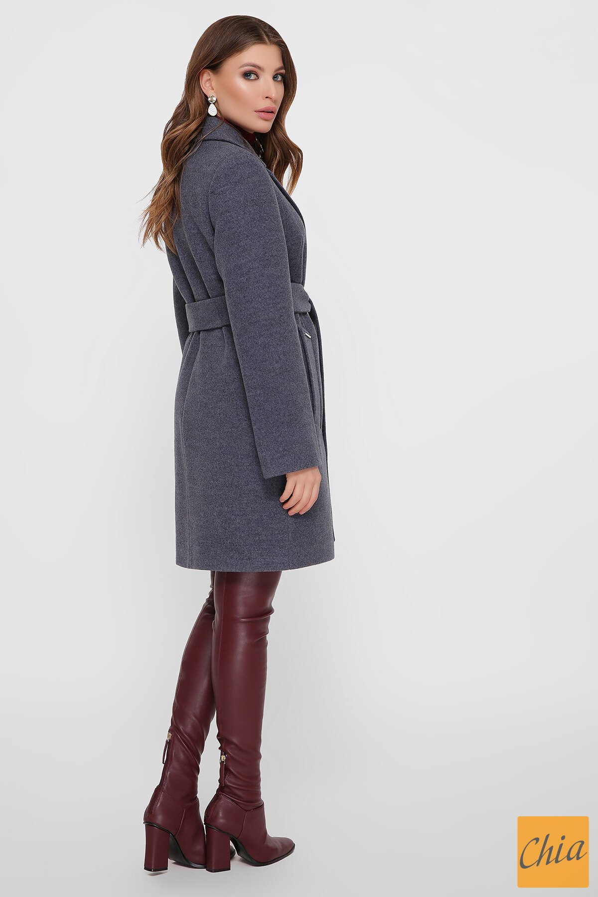 Пальто ПМ-111 т. серый