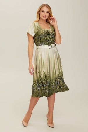Miledi: Платье Леся оливковый 100292 - фото 1