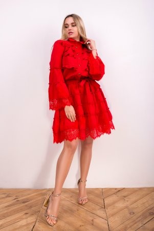 Zuhvala: Платье Сольери красный - фото 1