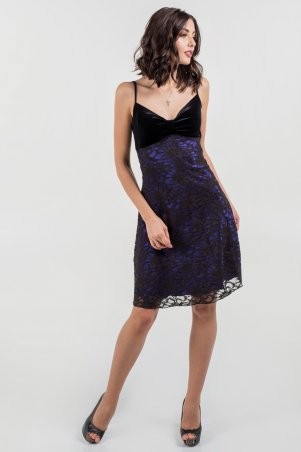 V&V: Платье 585.12 черно-фиолетовое 585.12 - фото 2