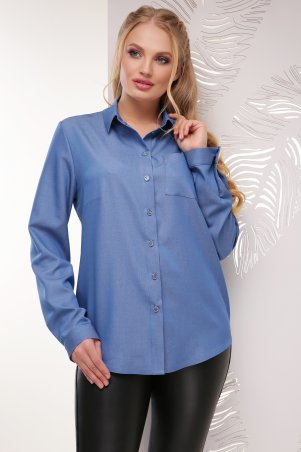 MarSe: Рубашка 1772 светлый джинс - фото 1