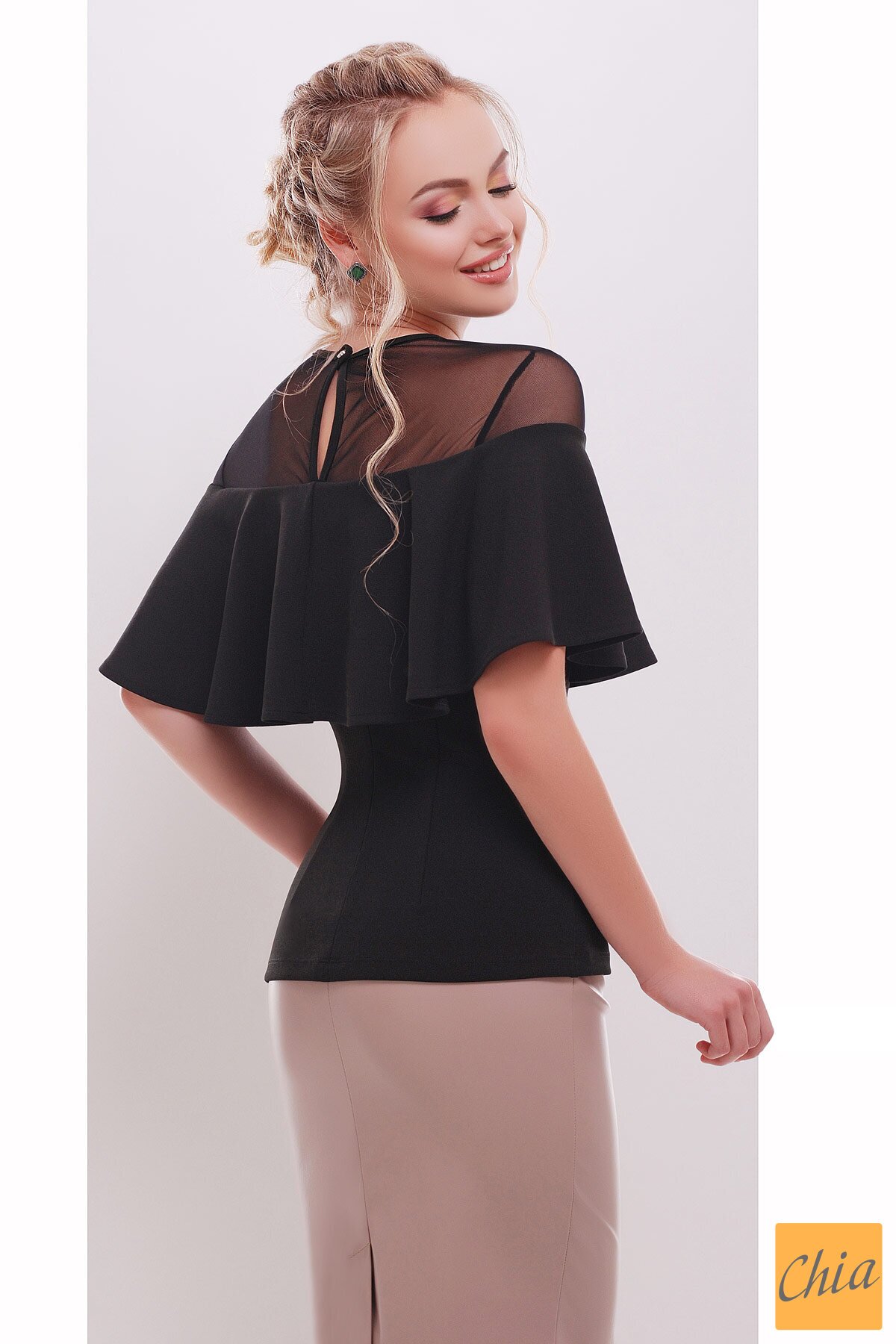 Блуза Сонья б/р черный