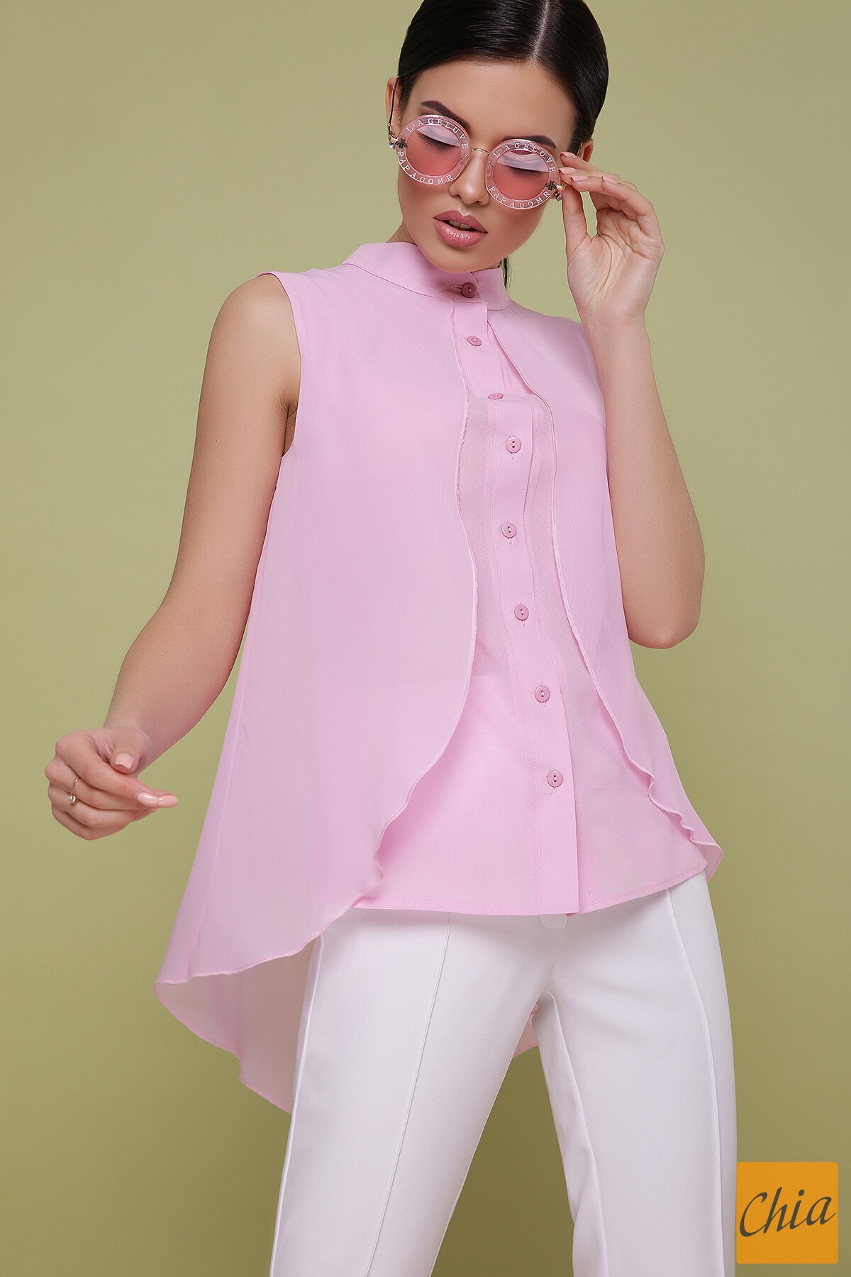 Блуза Санта-Круз б/р розовый