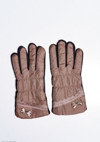 ISSA PLUS: Женские перчатки 7877_коричневый - фото 1