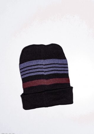 ISSA PLUS: Мужские шапки 7902_черный/бордовый - фото 2