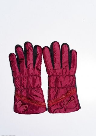 ISSA PLUS: Женские перчатки 7877_бордовый - фото 1
