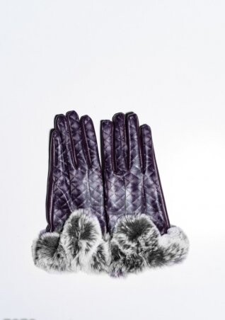 ISSA PLUS: Женские перчатки 7878_фиолетовый - фото 1