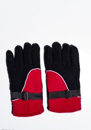 ISSA PLUS: Мужские перчатки 7886_черный/красный - фото 1