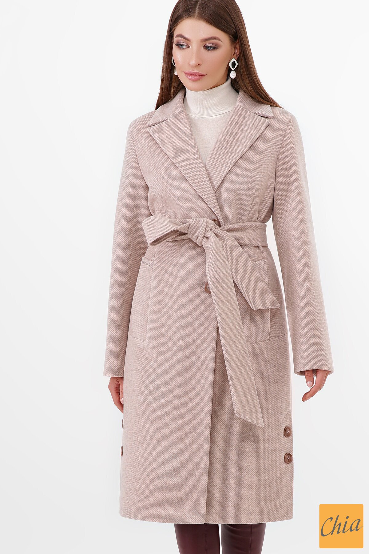 Пальто ПМ-104-d 30-св.бежевый