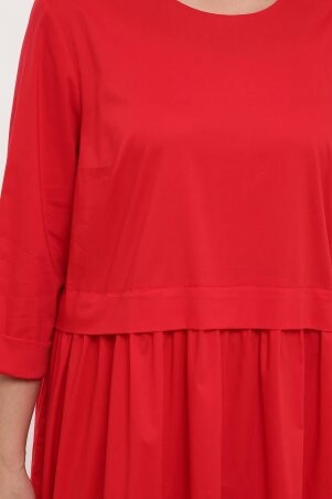 Tatiana: Платье с широкими оборками БЕЛЛ красное - фото 4