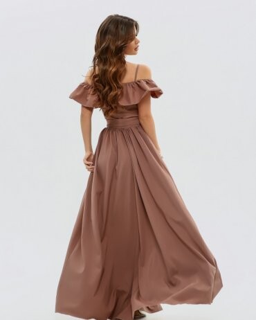 ISSA PLUS: Платья 10816_коричневый - фото 4