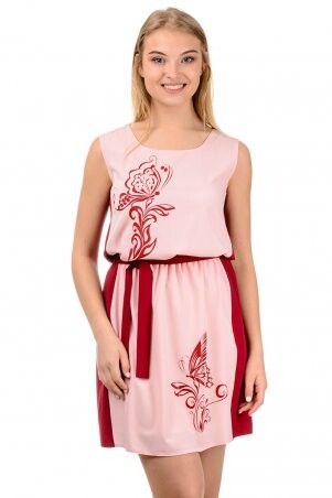 A.G.: Платье "Паулина" 328 розовый-бордо - фото 1
