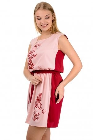 A.G.: Платье "Паулина" 328 розовый-бордо - фото 2