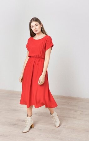 MR520: Платье короткими рукавами MR 229 2548 0320 Red - фото 5