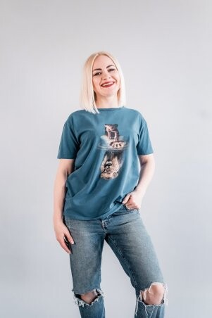 Caramella: Женская футболка CR-0029-BLU - фото 1