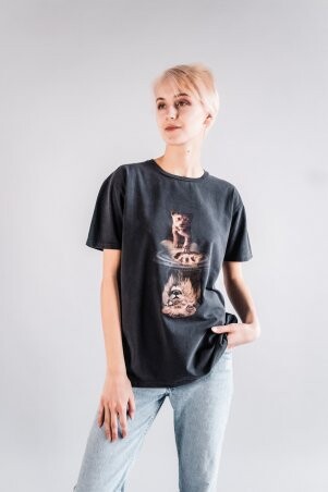 Caramella: Женская футболка CR-0029-GRY - фото 1