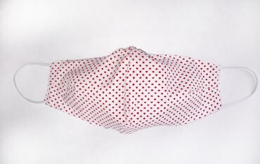 Stimma: Маска - аксессуар 050221 Белый Принт - Точка 4680-1 - фото 1